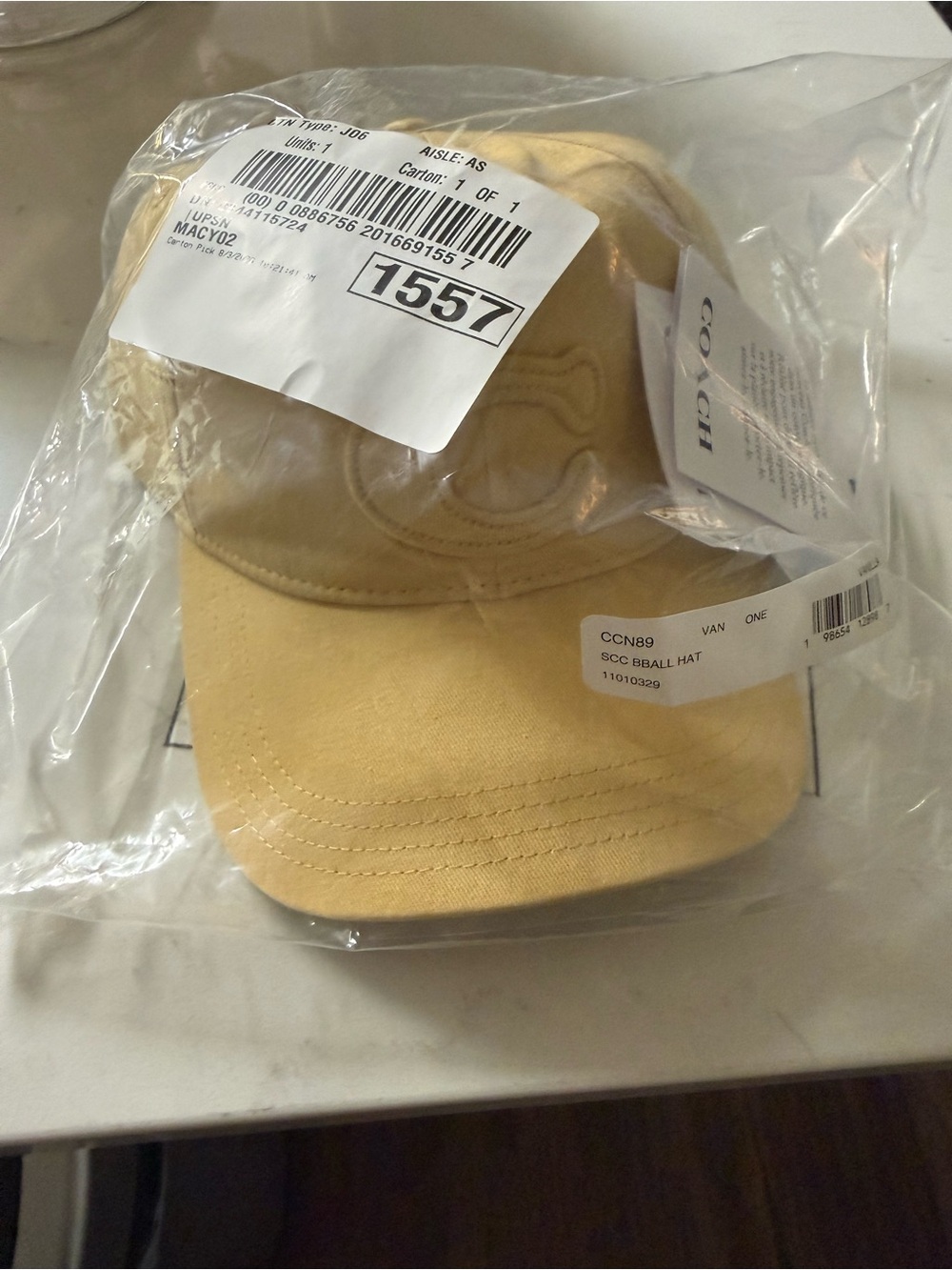 ✨ NIB Coach Women’s Baseball Cap- Vanilla - Picture 9 of 15